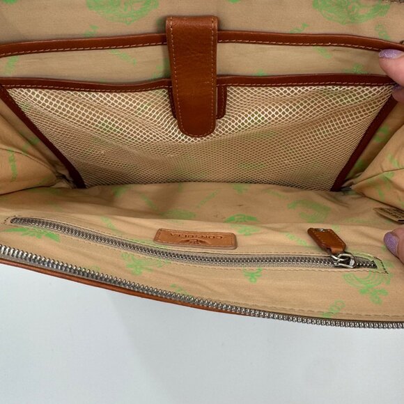 Consuela Wine Candy Crush Slim Quilted Patent Leather Shoulder Bag With Tan Acce - Picture 11 of 16